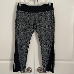 Nike Dri-FIT Women’s Size Large Black| Athletic Performance abstract cheetah